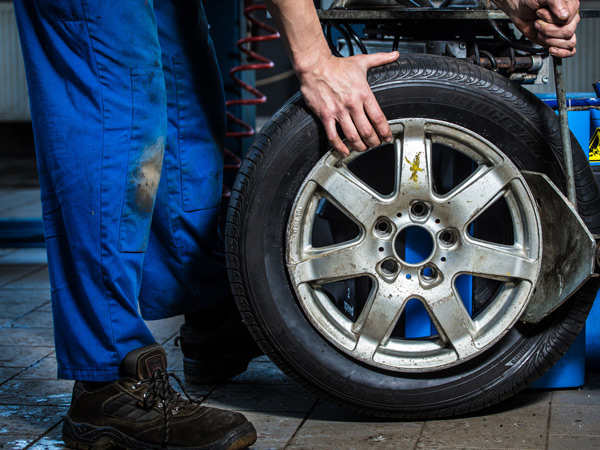 Changing a wheel